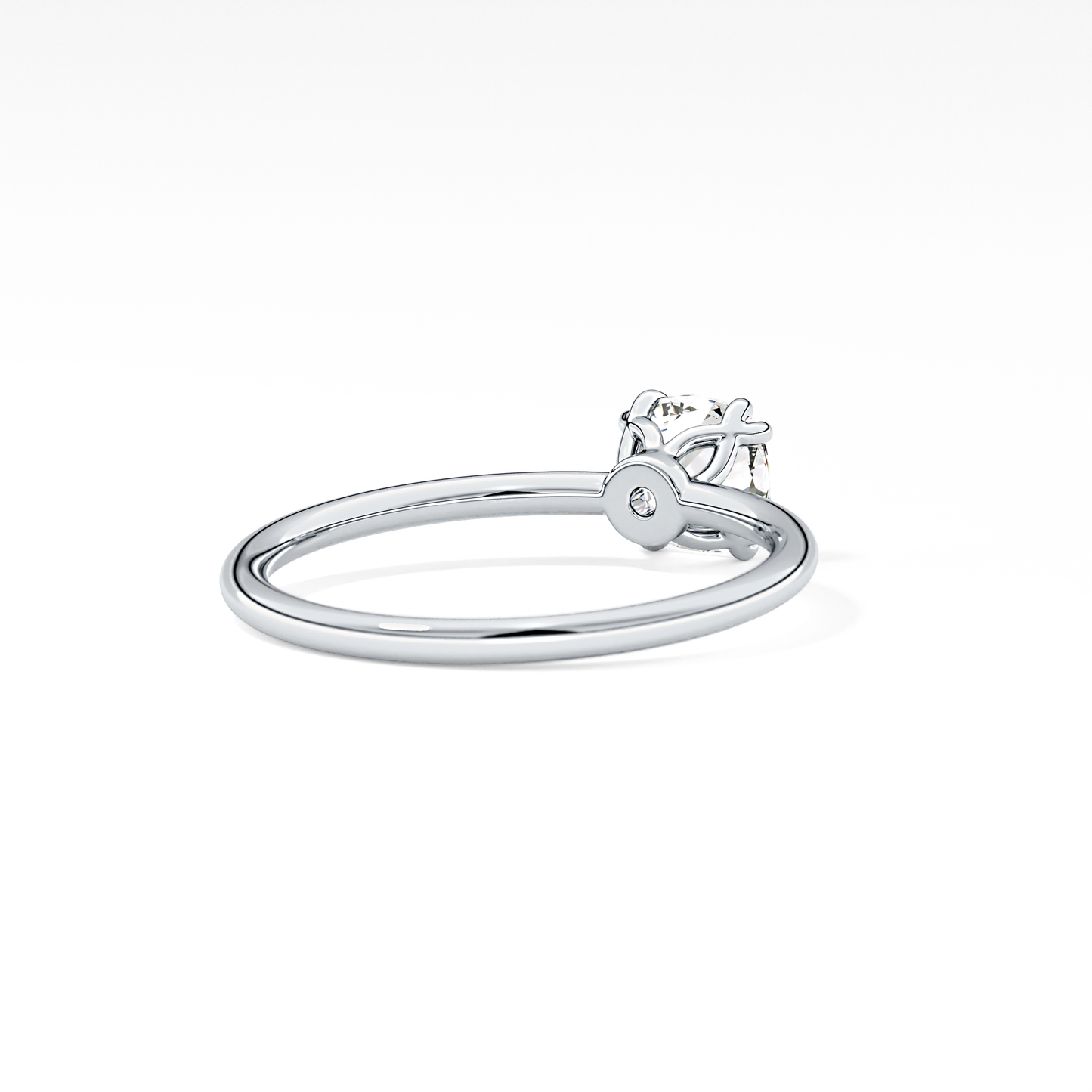Cushion Cut 1.04 Carat Moissanite Ring – Solitaire Style in Gold