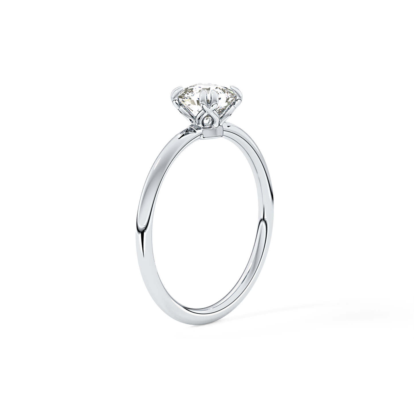 Cushion Cut 1.04 Carat Moissanite Ring – Solitaire Style in Gold