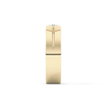Round Cut 0.59 Carat Moissanite Men's Wedding Band – Tenison Setting & Solitaire Style in Gold 12