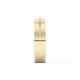 Round Cut 0.59 Carat Moissanite Men's Wedding Band – Tenison Setting & Solitaire Style in Gold 12