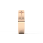 Round Cut 0.59 Carat Moissanite Men's Wedding Band – Tenison Setting & Solitaire Style in Gold 20