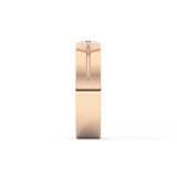 Round Cut 0.59 Carat Moissanite Men's Wedding Band – Tenison Setting & Solitaire Style in Gold 20