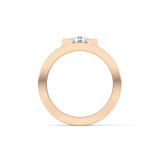 Round Cut 0.59 Carat Moissanite Men's Wedding Band – Tenison Setting & Solitaire Style in Gold 24