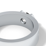 Round Cut 0.59 Carat Moissanite Men's Wedding Band – Tenison Setting & Solitaire Style in Gold 6