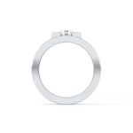 Round Cut 0.59 Carat Moissanite Men's Wedding Band – Tenison Setting & Solitaire Style in Gold 8
