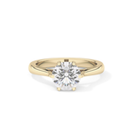 Round Cut 1.62 Carat Moissanite Ring – Solitaire Style in Gold
