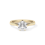 Round Cut 1.62 Carat Moissanite Ring – Solitaire Style in Gold