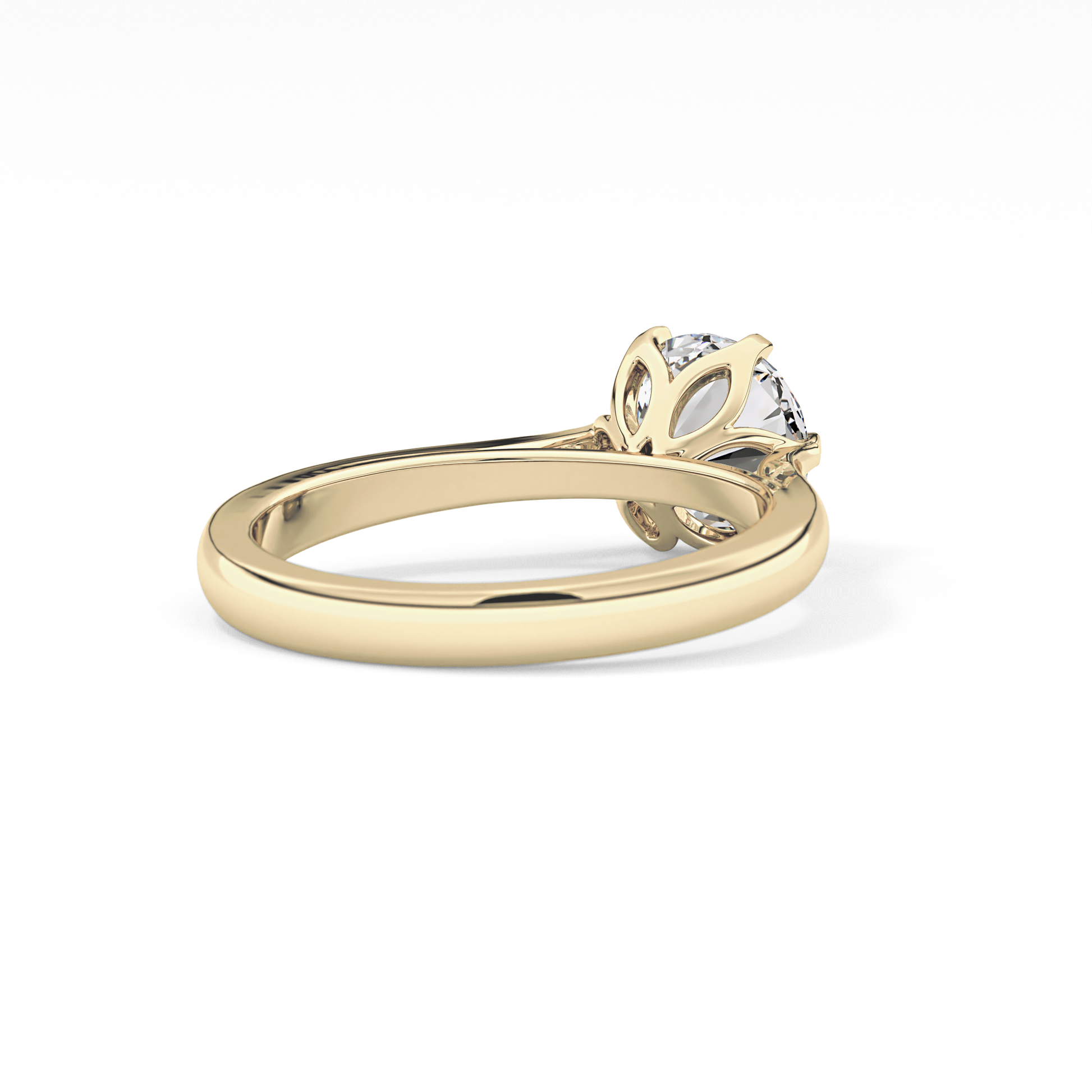 Round Cut 1.62 Carat Moissanite Ring – Solitaire Style in Gold