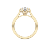 Round Cut 1.62 Carat Moissanite Ring – Solitaire Style in Gold
