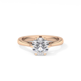 Round Cut 1.62 Carat Moissanite Ring – Solitaire Style in Gold
