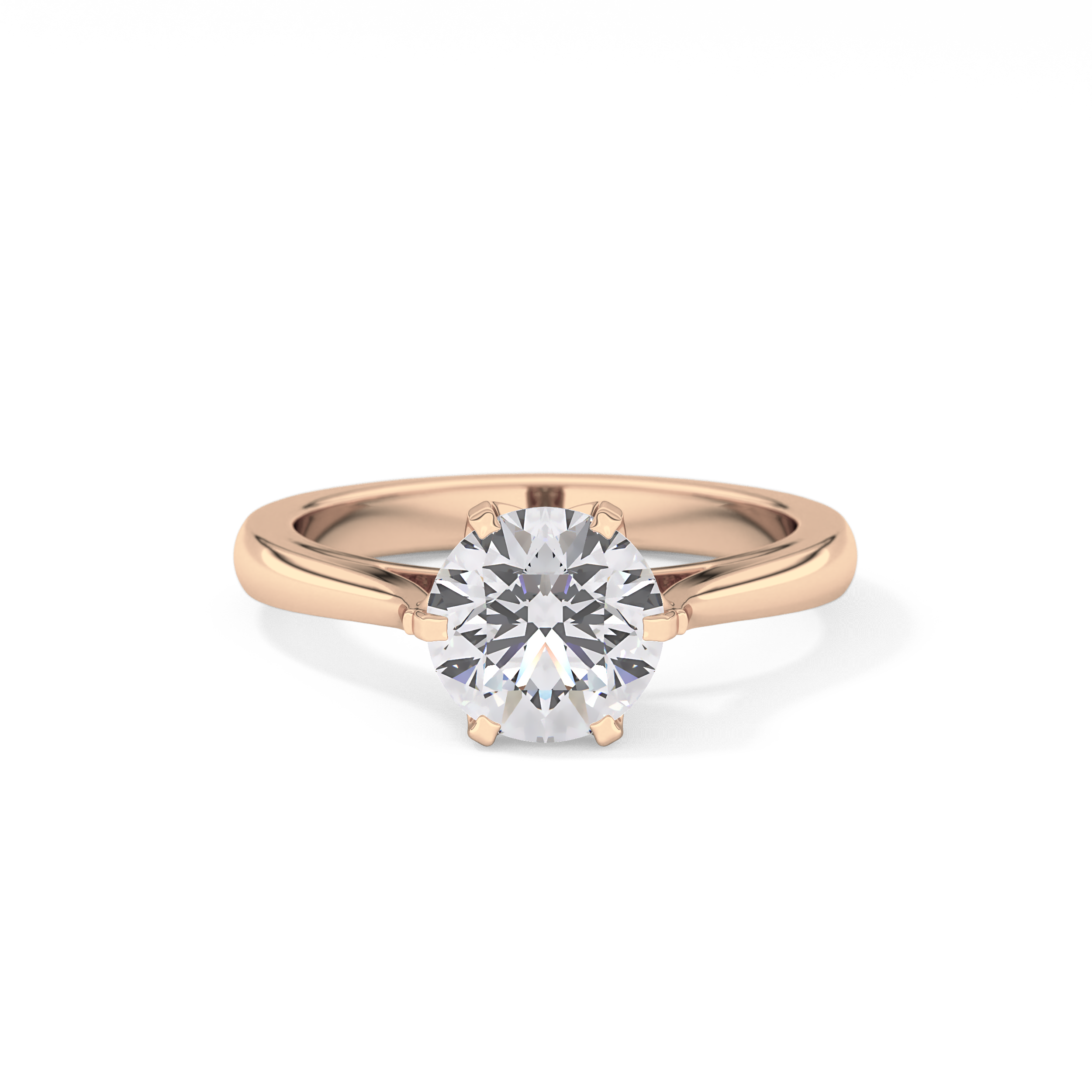 Round Cut 1.62 Carat Moissanite Ring – Solitaire Style in Gold
