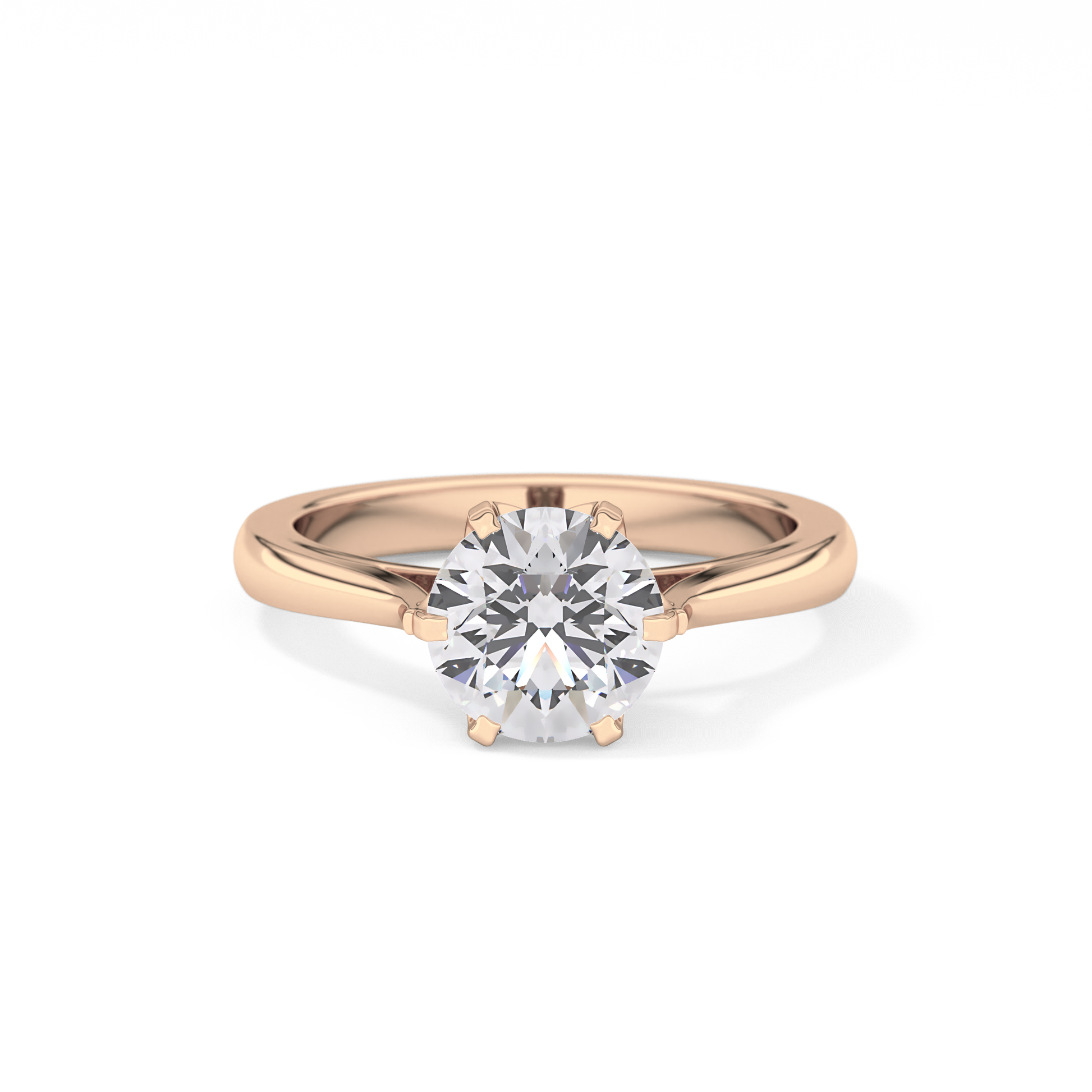 Round Cut 1.62 Carat Moissanite Ring – Solitaire Style in Gold