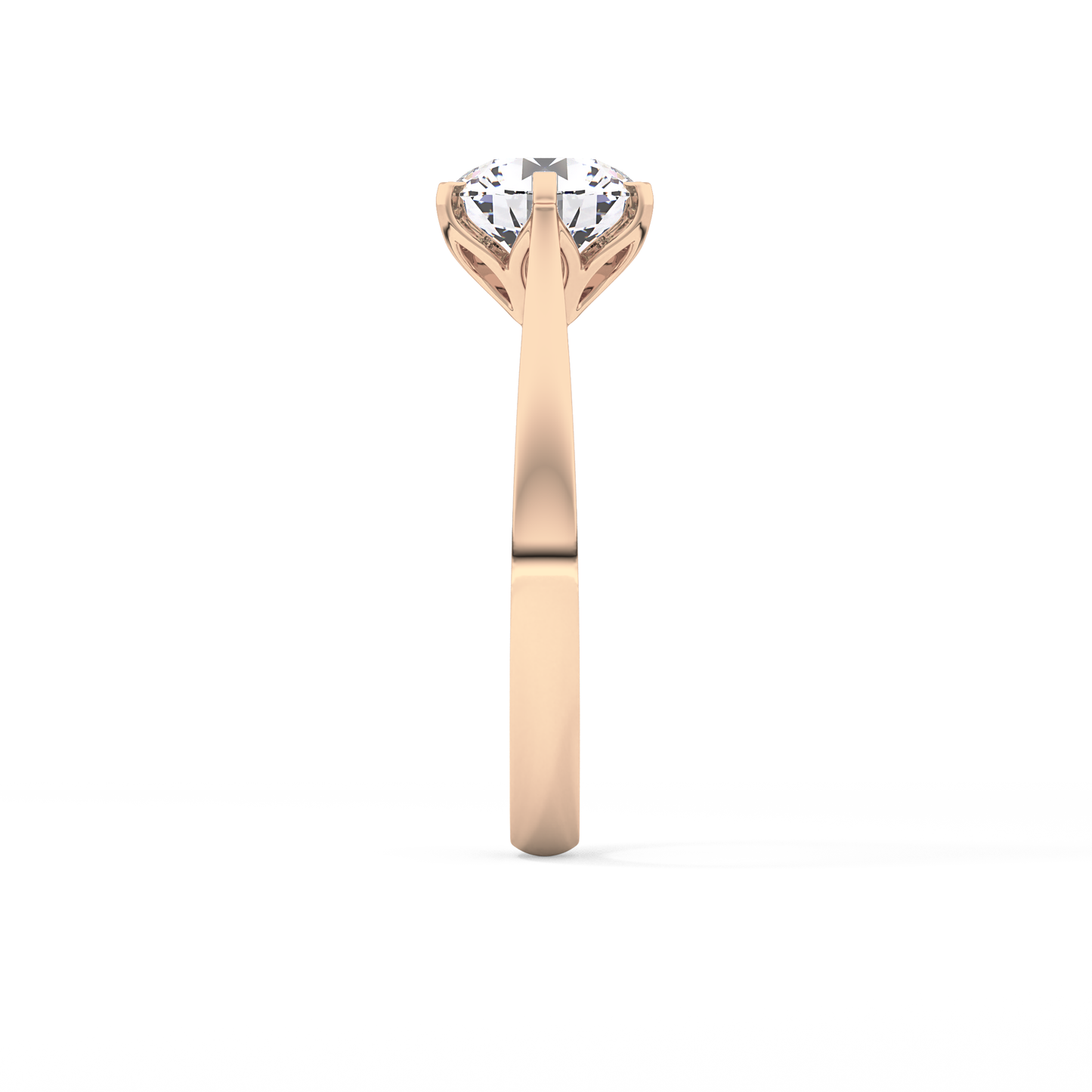 Round Cut 1.62 Carat Moissanite Ring – Solitaire Style in Gold