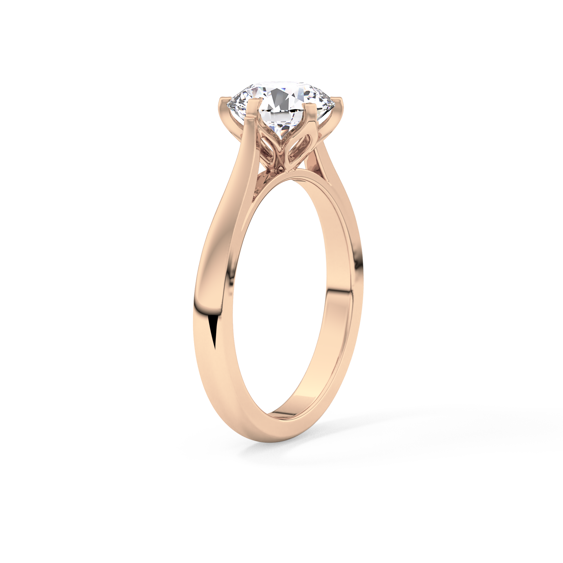 Round Cut 1.62 Carat Moissanite Ring – Solitaire Style in Gold