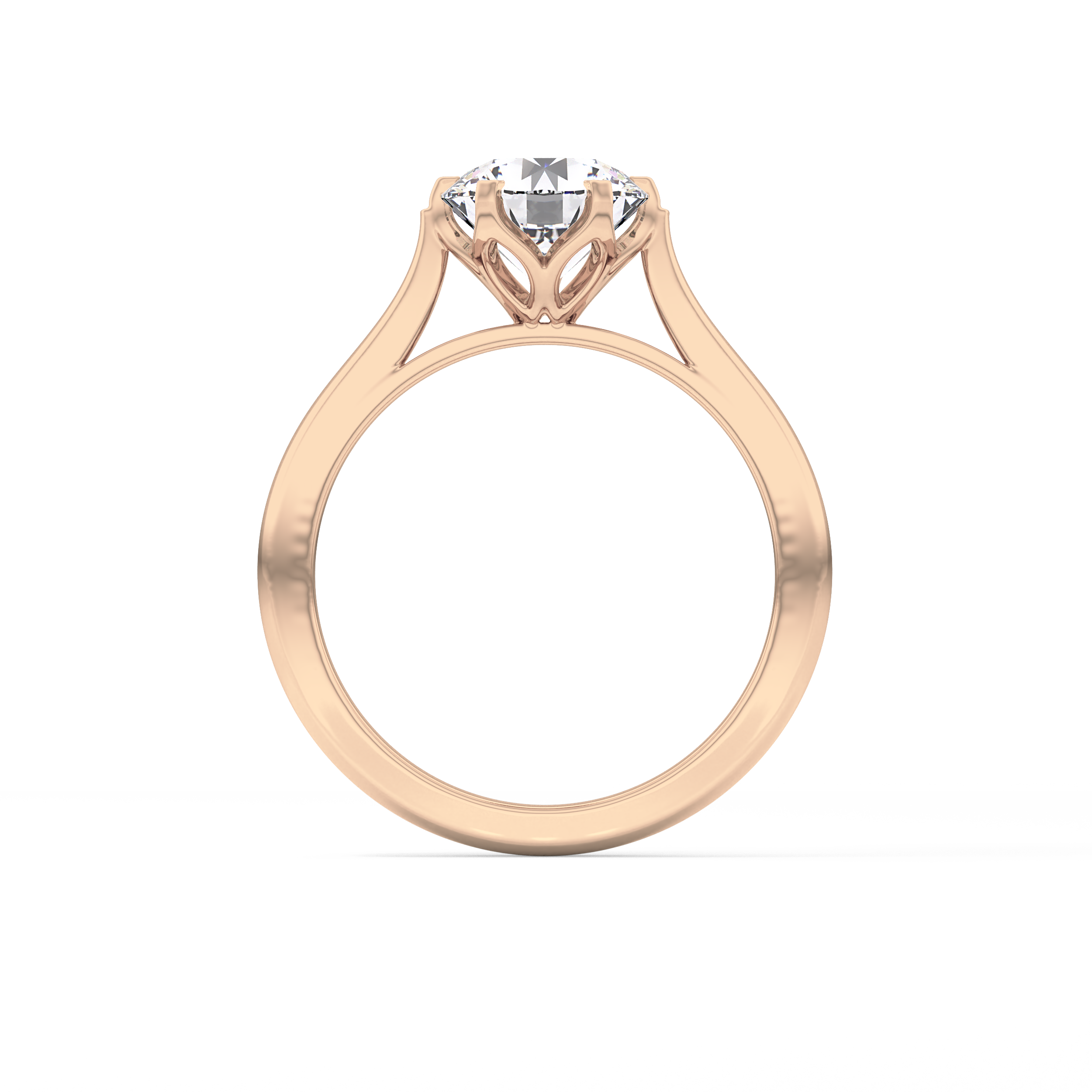 Round Cut 1.62 Carat Moissanite Ring – Solitaire Style in Gold