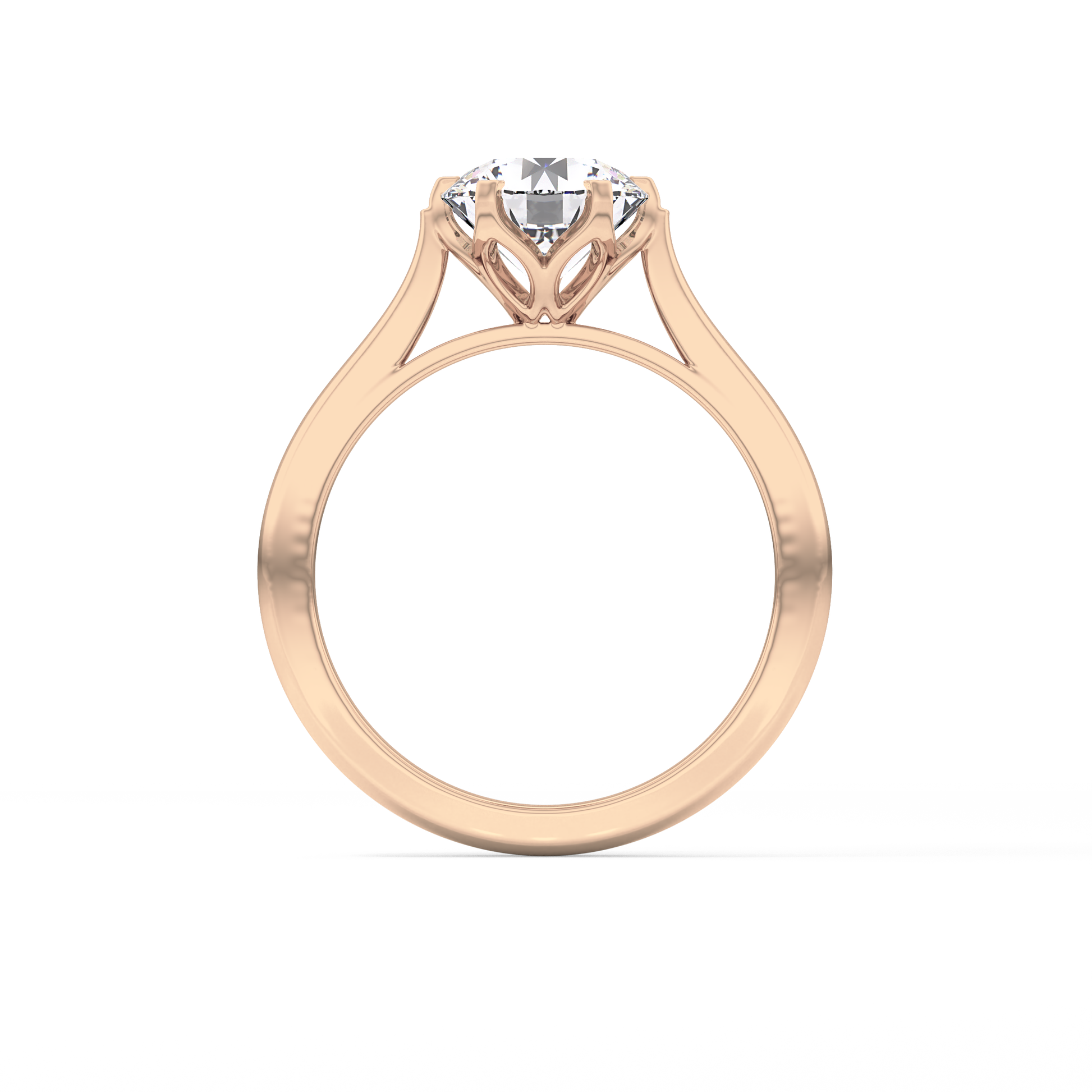 Round Cut 1.62 Carat Moissanite Ring – Solitaire Style in Gold