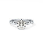 Round Cut 1.62 Carat Moissanite Ring – Solitaire Style in Gold