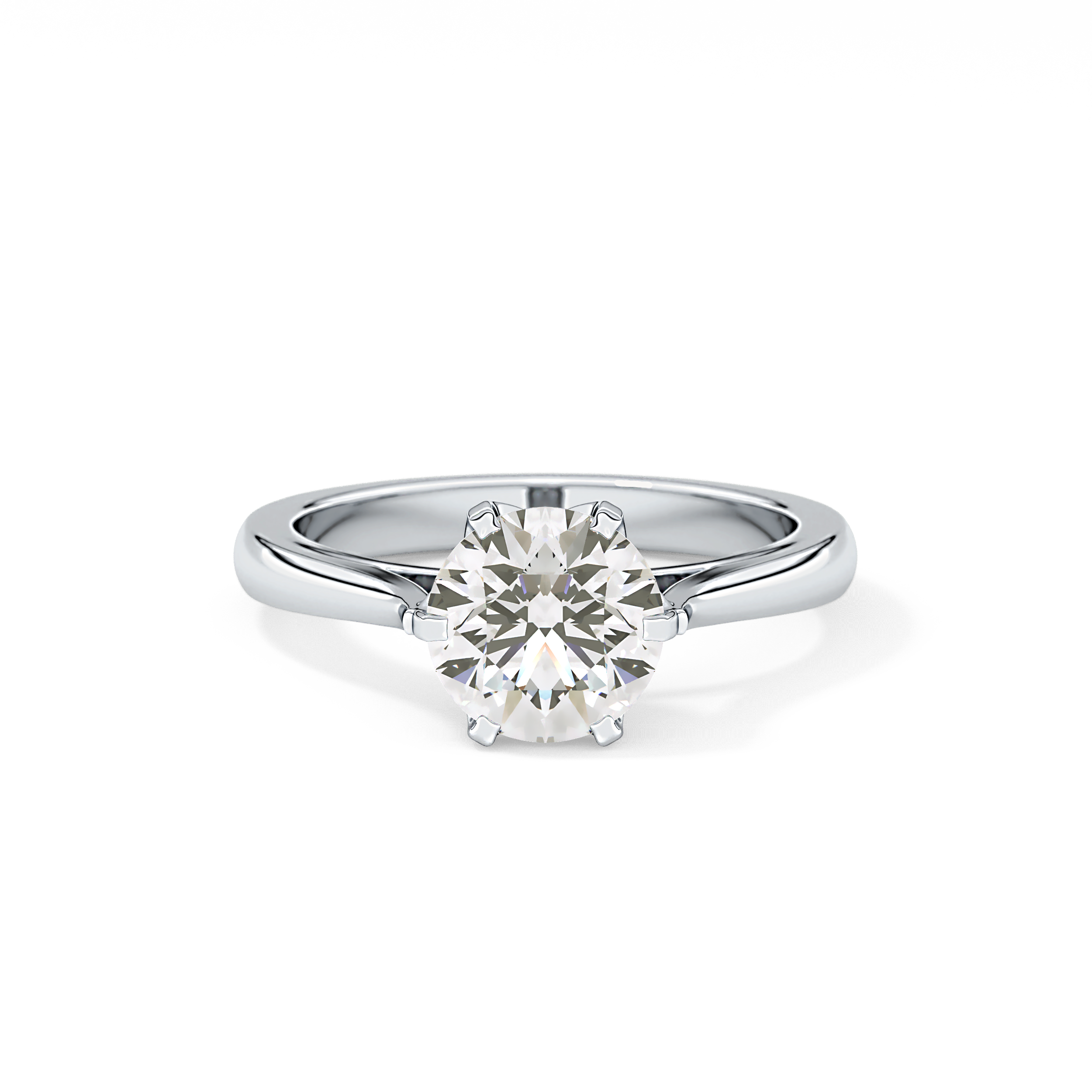 Round Cut 1.62 Carat Moissanite Ring – Solitaire Style in Gold