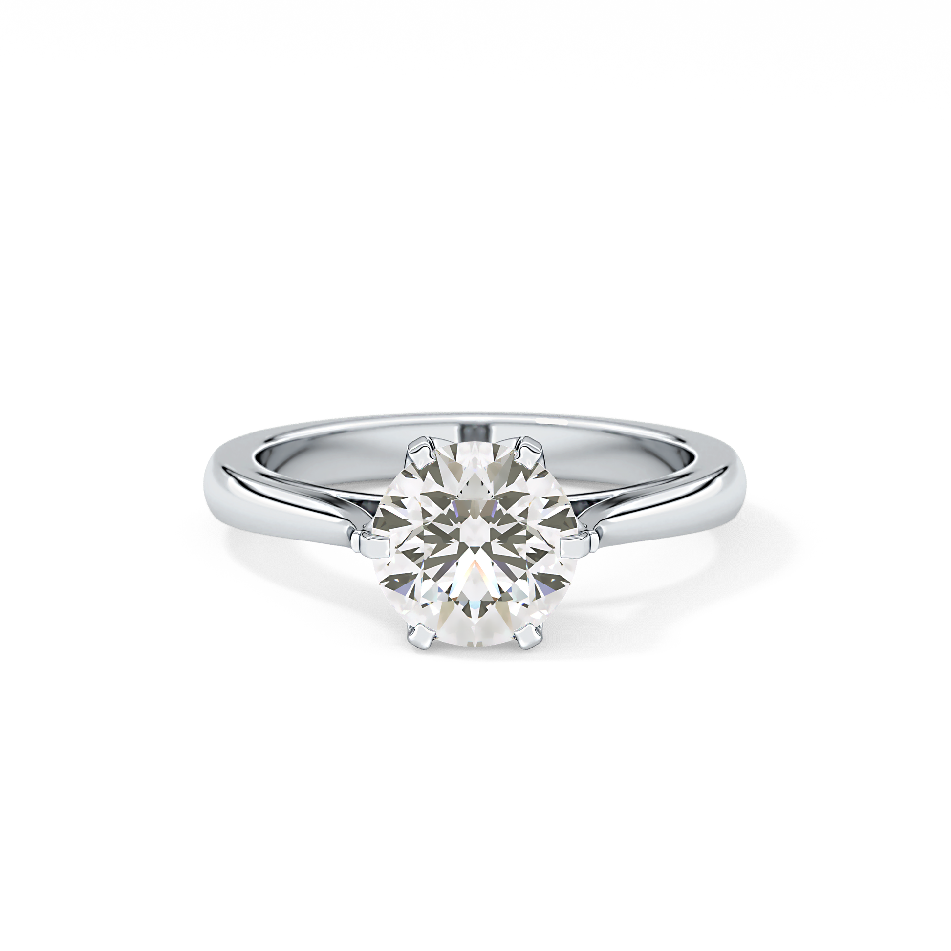 Round Cut 1.62 Carat Moissanite Ring – Solitaire Style in Gold