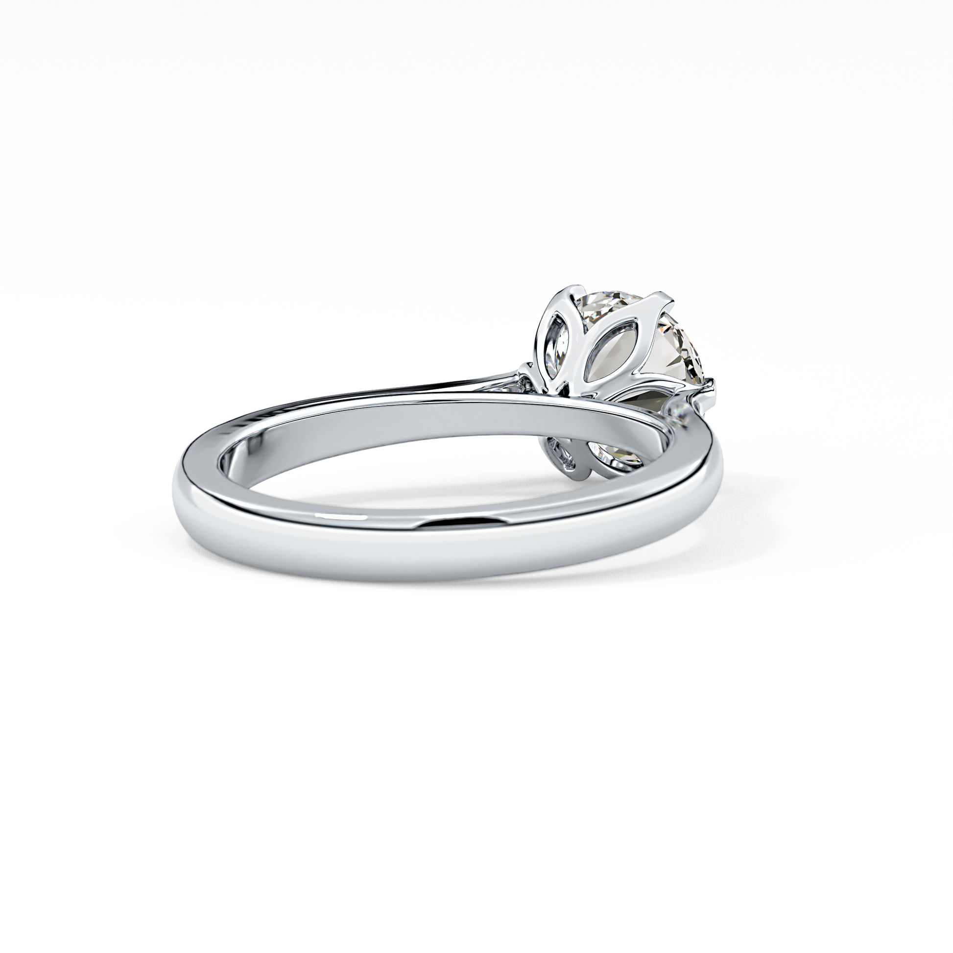 Round Cut 1.62 Carat Moissanite Ring – Solitaire Style in Gold