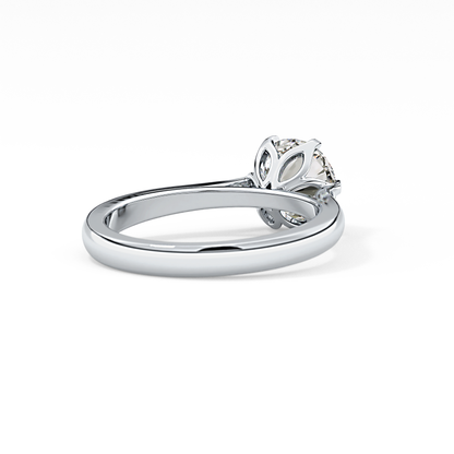 Round Cut 1.62 Carat Moissanite Ring – Solitaire Style in Gold