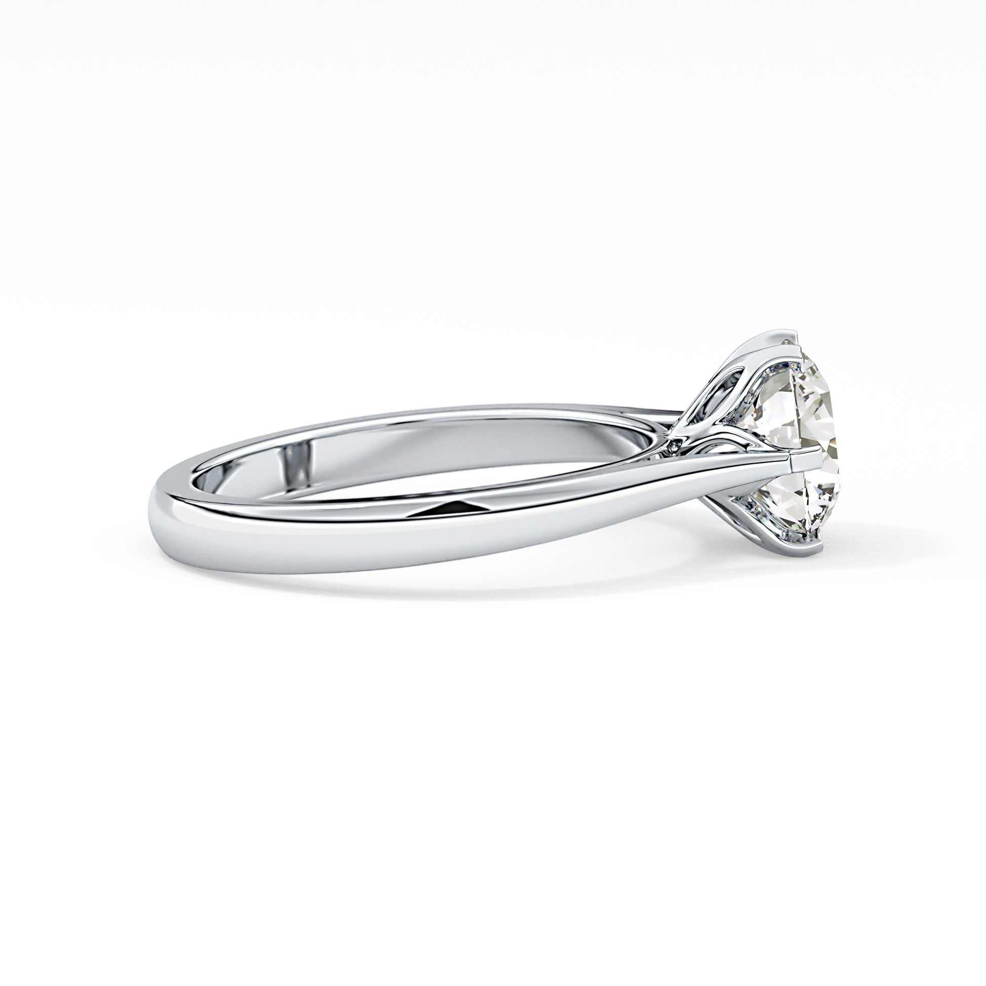 Round Cut 1.62 Carat Moissanite Ring – Solitaire Style in Gold