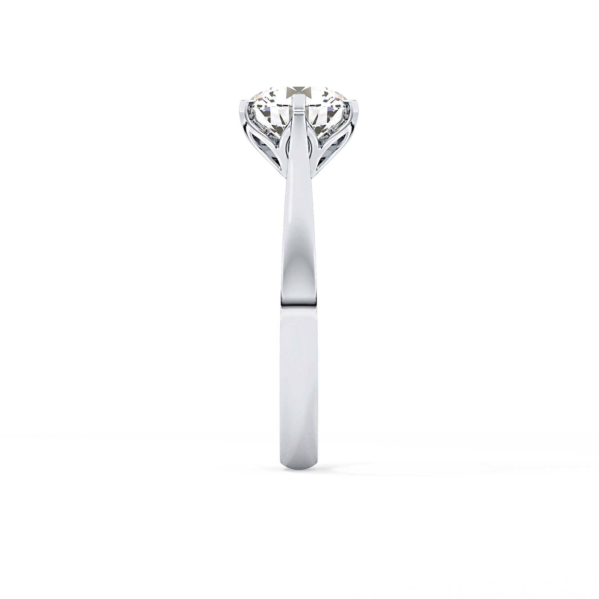 Round Cut 1.62 Carat Moissanite Ring – Solitaire Style in Gold
