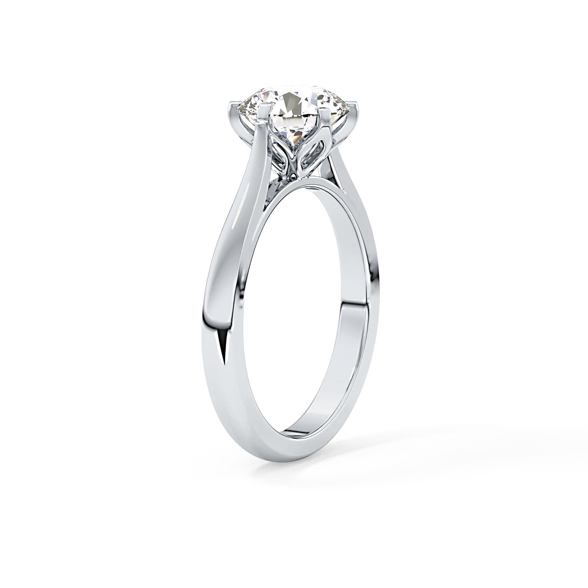 Round Cut 1.62 Carat Moissanite Ring – Solitaire Style in Gold