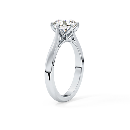 Round Cut 1.62 Carat Moissanite Ring – Solitaire Style in Gold