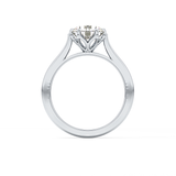 Round Cut 1.62 Carat Moissanite Ring – Solitaire Style in Gold