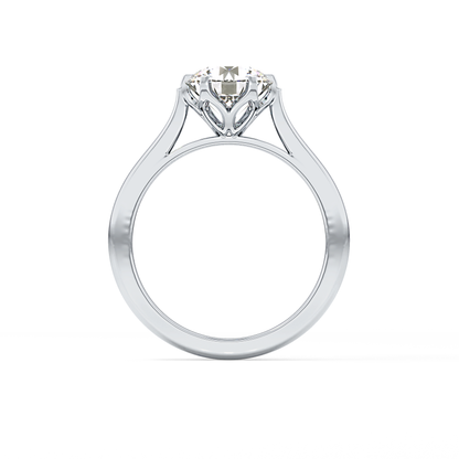 Round Cut 1.62 Carat Moissanite Ring – Solitaire Style in Gold
