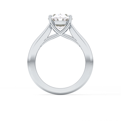 Oval Cut 3.09 Carat Moissanite Ring – Solitaire Style in Gold