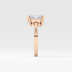 Pear & Princess Cut 2.38 Carat Moissanite Ring – Double Stones Setting in Gold