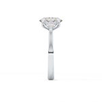 Oval Cut 1.67 Carat Moissanite Ring – Three Stones Setting in Gold