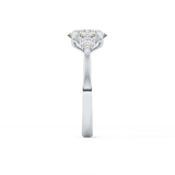 Oval Cut 1.67 Carat Moissanite Ring – Three Stones Setting in Gold