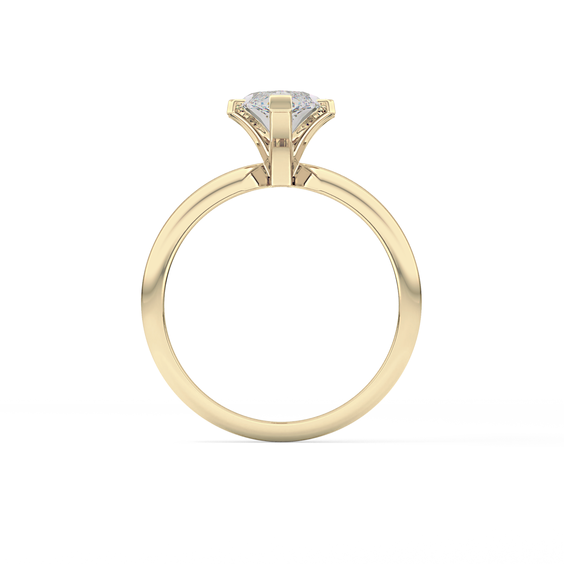 Marquise Cut 1.79 Carat Moissanite Ring – Solitaire Style in Gold