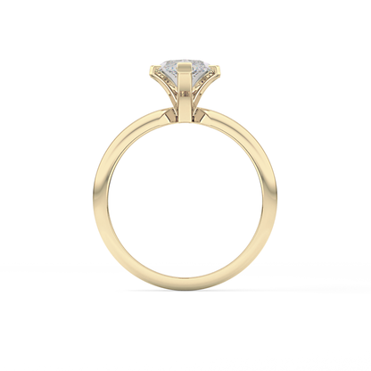 Marquise Cut 1.79 Carat Moissanite Ring – Solitaire Style in Gold