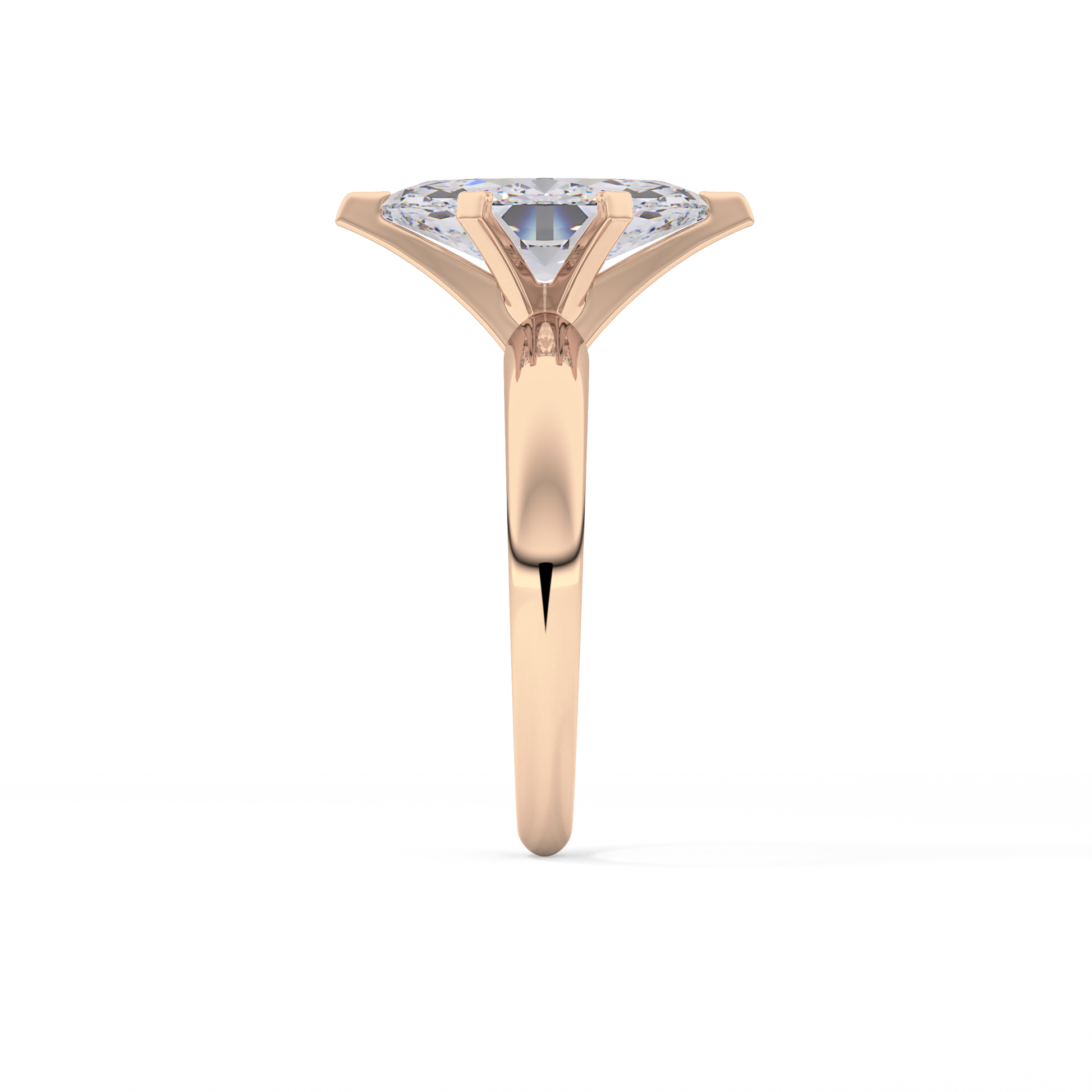 Marquise Cut 1.79 Carat Moissanite Ring – Solitaire Style in Gold