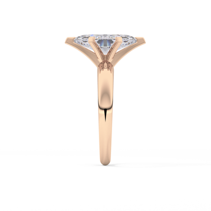 Marquise Cut 1.79 Carat Moissanite Ring – Solitaire Style in Gold