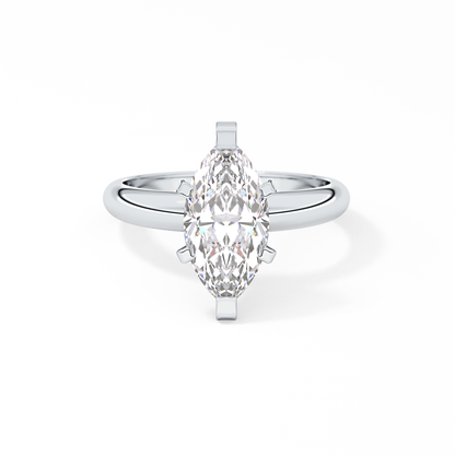 Marquise Cut 1.79 Carat Moissanite Ring – Solitaire Style in Gold
