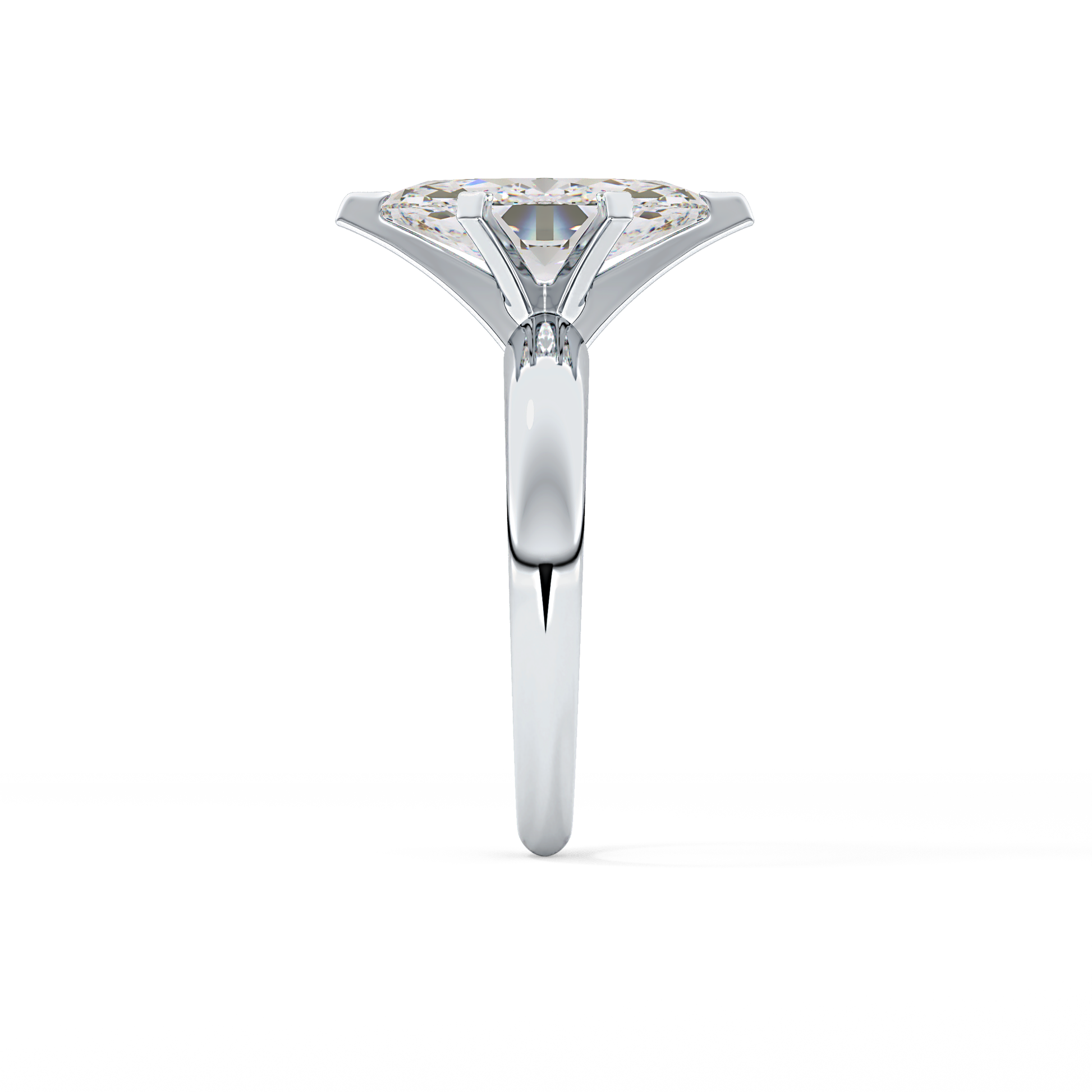 Marquise Cut 1.79 Carat Moissanite Ring – Solitaire Style in Gold