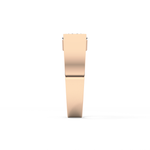 Round Cut 1.11 Carat Moissanite Men's Wedding Band - Tension Setting in Gold 20