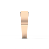 Round Cut 1.11 Carat Moissanite Men's Wedding Band - Tension Setting in Gold 20
