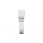 Round Cut 1.11 Carat Moissanite Men's Wedding Band - Tension Setting in Gold 4