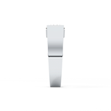 Round Cut 1.11 Carat Moissanite Men's Wedding Band - Tension Setting in Gold 4