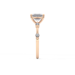 Emerald Cut 1.02 Carat Moissanite Ring – Dainty Setting in Gold