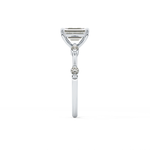 Emerald Cut 1.02 Carat Moissanite Ring – Dainty Setting in Gold
