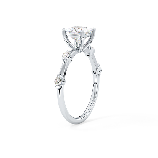 Princess Cut 1.04 Carat Moissanite Ring – Dainty Setting in Gold