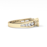 Round Cut 1.02 Carat Moissanite Ring – Pave Setting in Gold