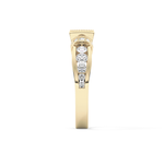 Round Cut 1.02 Carat Moissanite Ring – Pave Setting in Gold